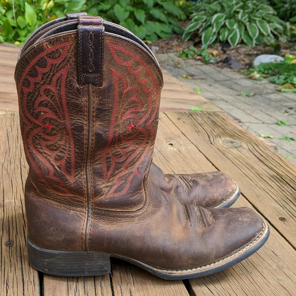 🍃Ariat Cowboy Boots Size Youth 4
